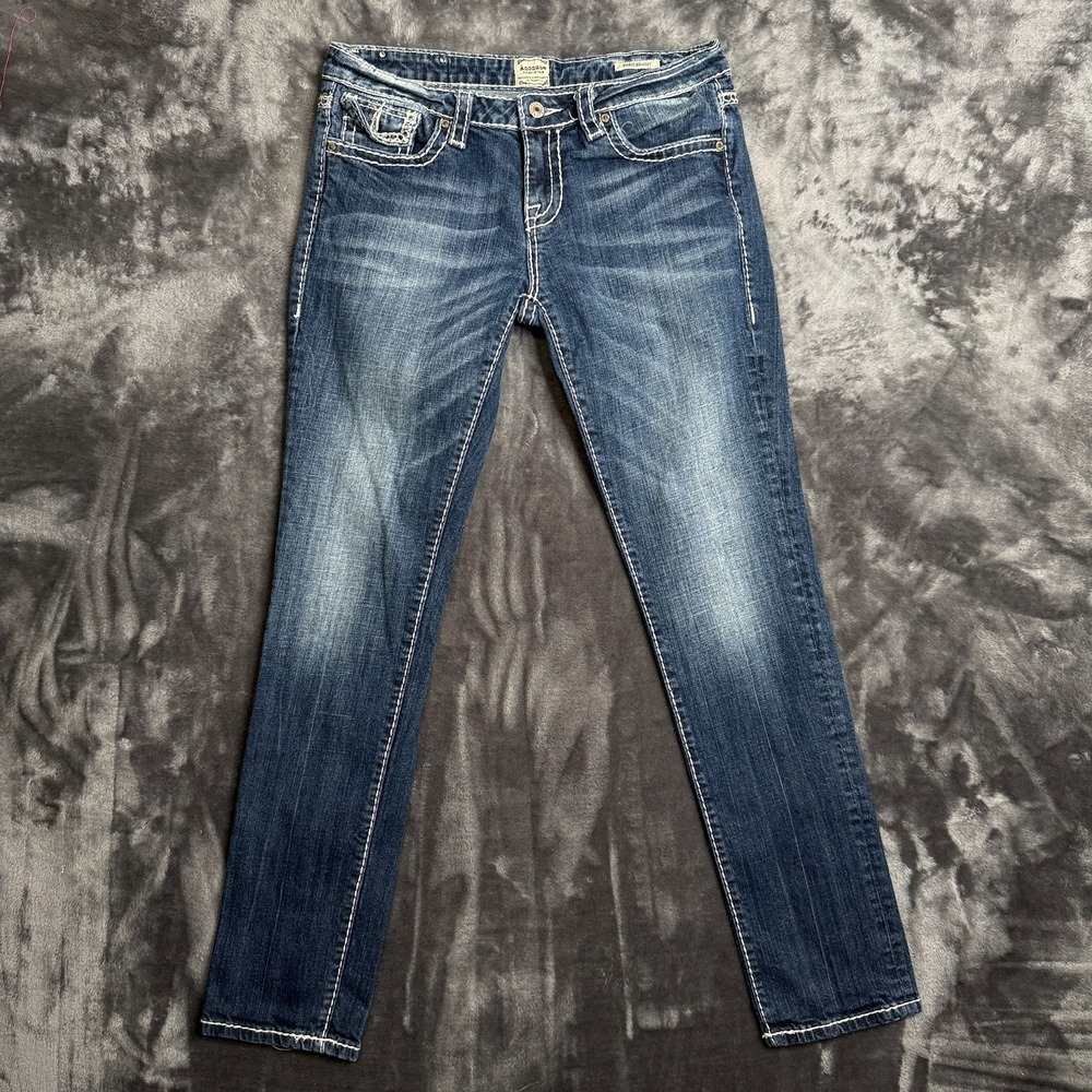 Vintage y2k Anoname Paris Skinny Womens Size 29 Faded Normal Wash Jeans